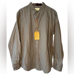 Weatherproof Vintage Men’s lightweight Flannel Gray button down size L
